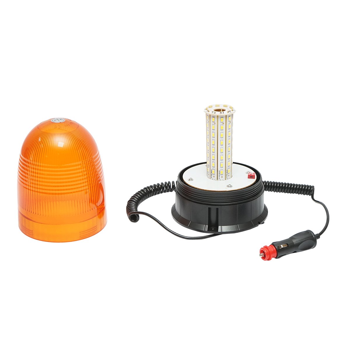 Girofar led 12-24V cu 3 functii si talpa magnetica IP65